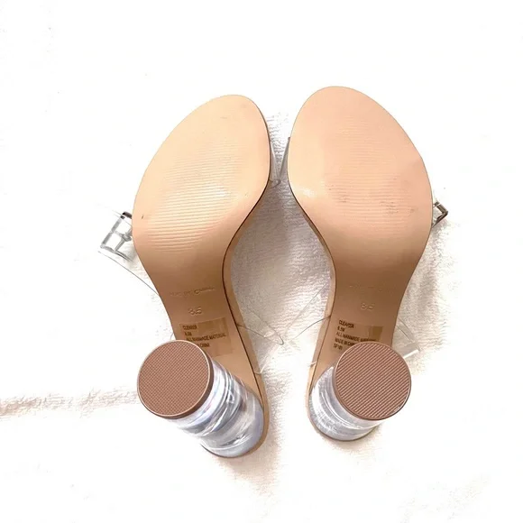 Steve Madden Clearer Transparent Block Heels - Picture 5 of 5
